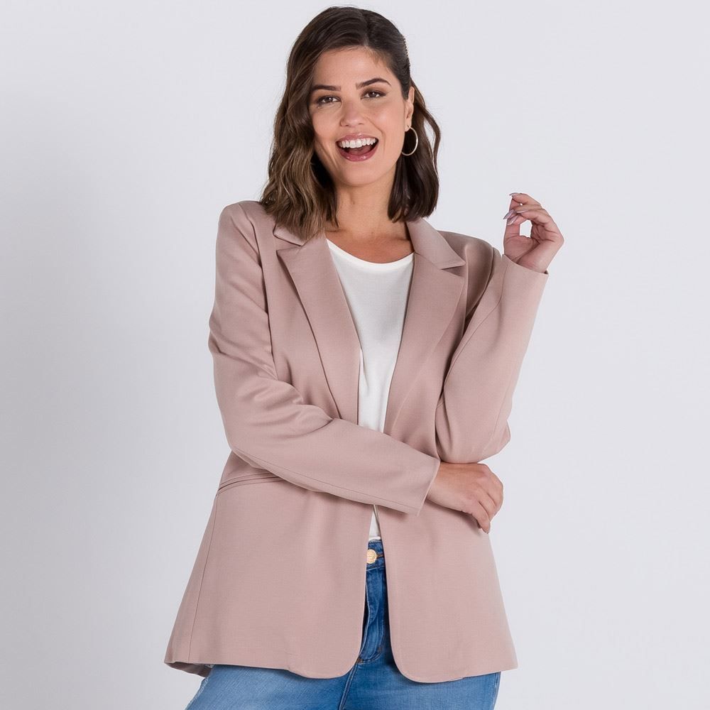 Blazer Alfaiataria com Botão Patrícia Foster