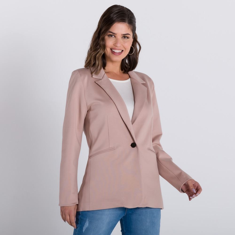 Blazer Alfaiataria com Botão Patrícia Foster