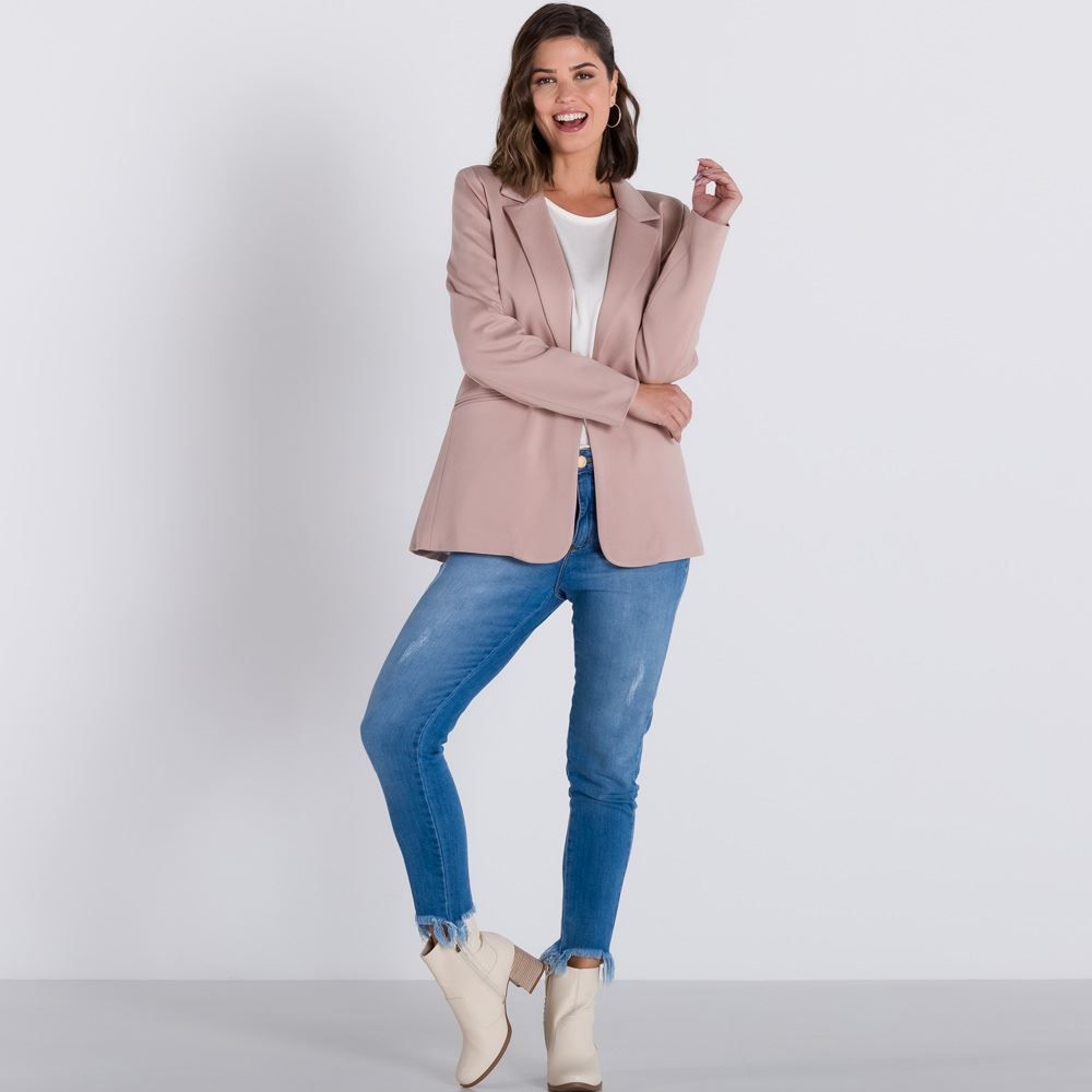 Blazer Alfaiataria com Botão Patrícia Foster
