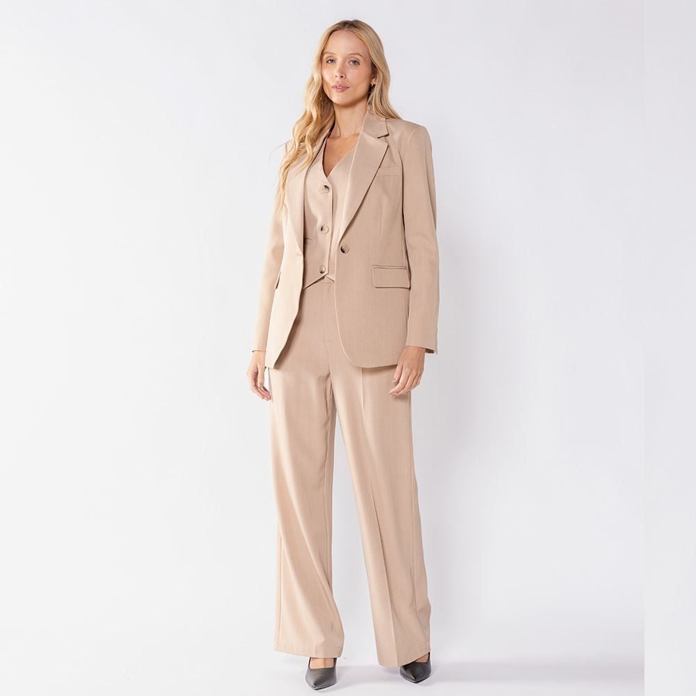 Blazer Feminino Alongado Com Ombreiras Patricia Foster