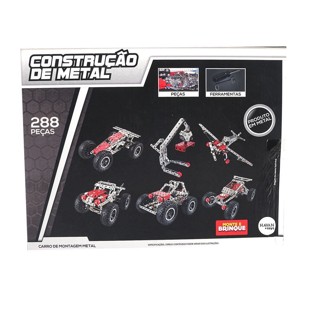 Bloco De Montar 6 Em 1 288 Peças Havan Toys - HBR0807