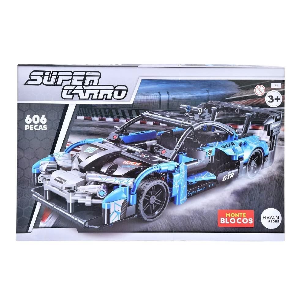 Bloco De Montar Super Carro 606 Pcs Havan Toys - HBR0486