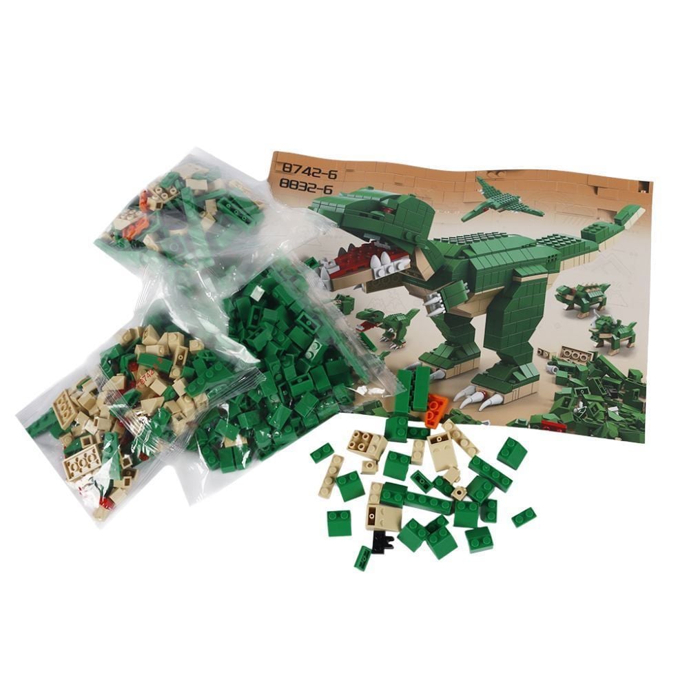 Blocos de Montar 6 em 1 Dinossauro 1000 Peças Havan Toys - HBR0986