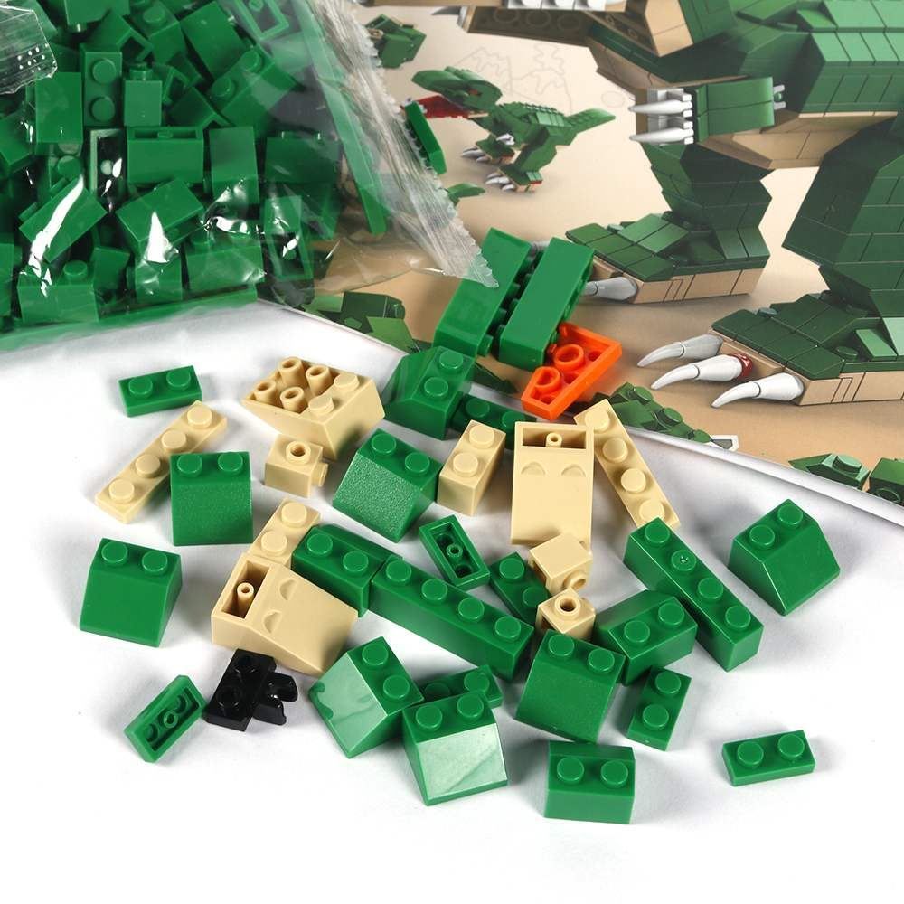 Blocos de Montar 6 em 1 Dinossauro 1000 Peças Havan Toys - HBR0986