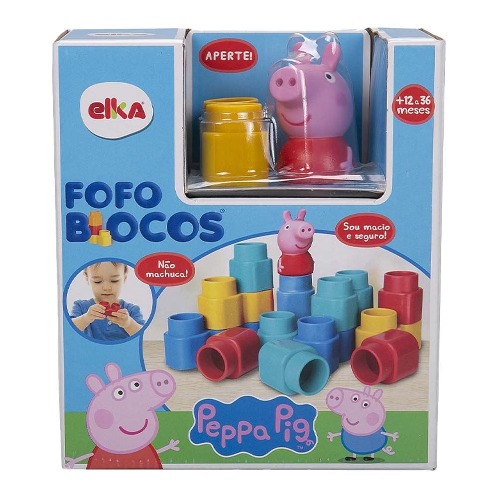 Blocos De Montar Fofo Peppa Pig Elka - 1179