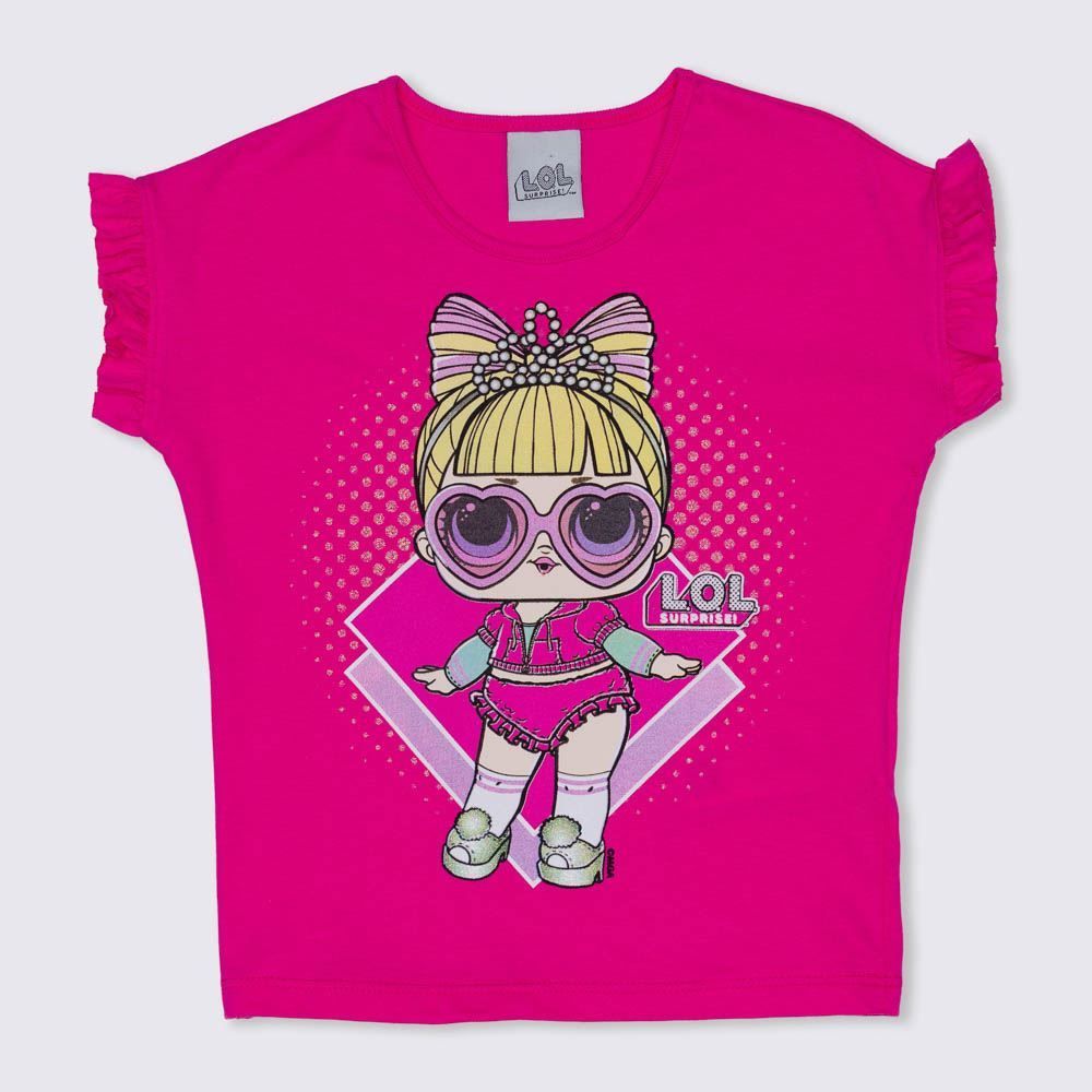 Blusa 1 a 3 anos Boneca Lol Glitter Brandili