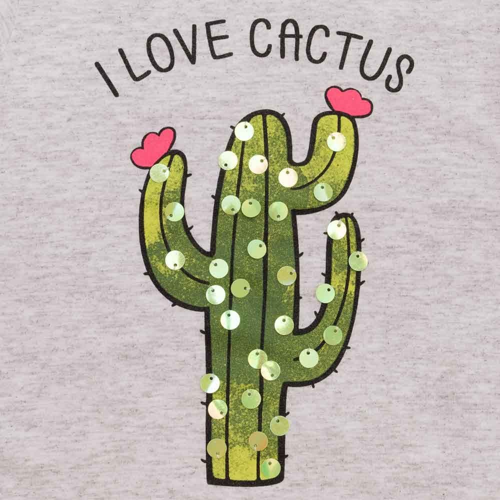 Blusa 1 a 3 anos Cacto Paetê Yoyo Kids