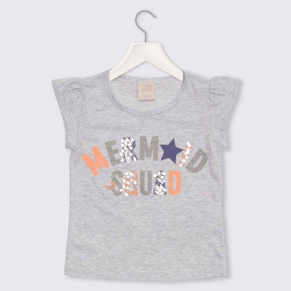 Blusa 1 a 3 anos Foil Mermaid Yoyo Kids