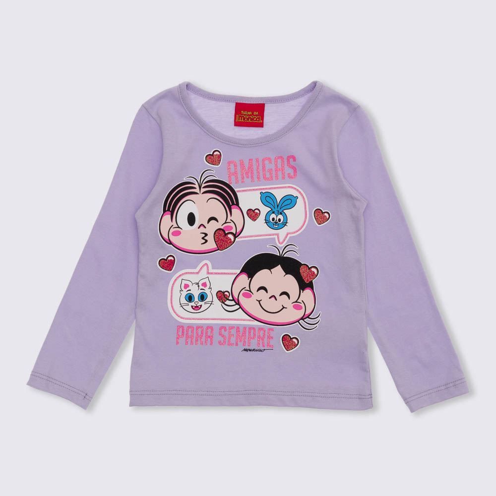 Blusa 1 a 3 anos M/Malha Amigas Brandili