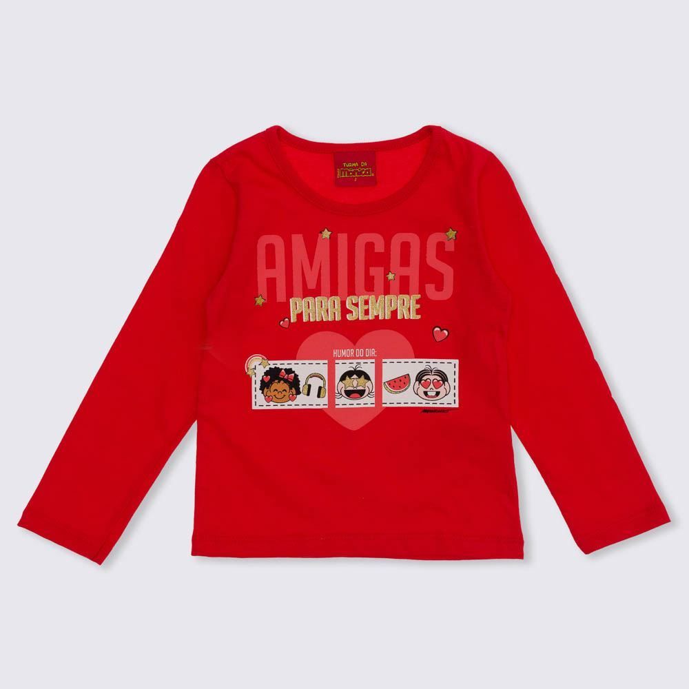 Blusa 1 a 3 anos M/Malha Turma da Monica Brandili