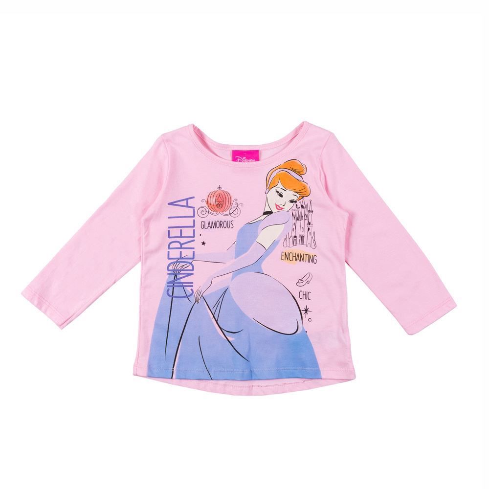 Blusa 1 a 3 anos Princesas Manga Longa Kamylus