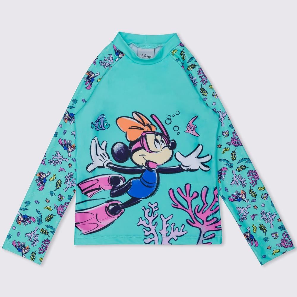 Blusa 1 a 3 anos UV Minnie Mergulho Disney
