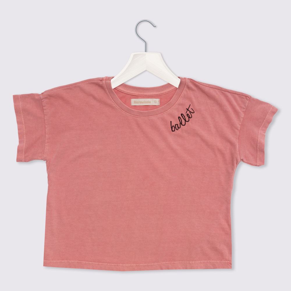 Blusa 12 a 16 anos + Bordado Ballet Marmelada