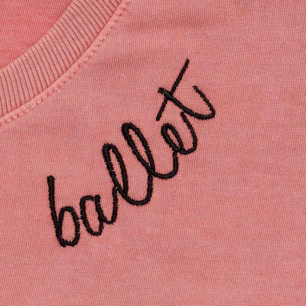 Blusa 12 a 16 anos + Bordado Ballet Marmelada