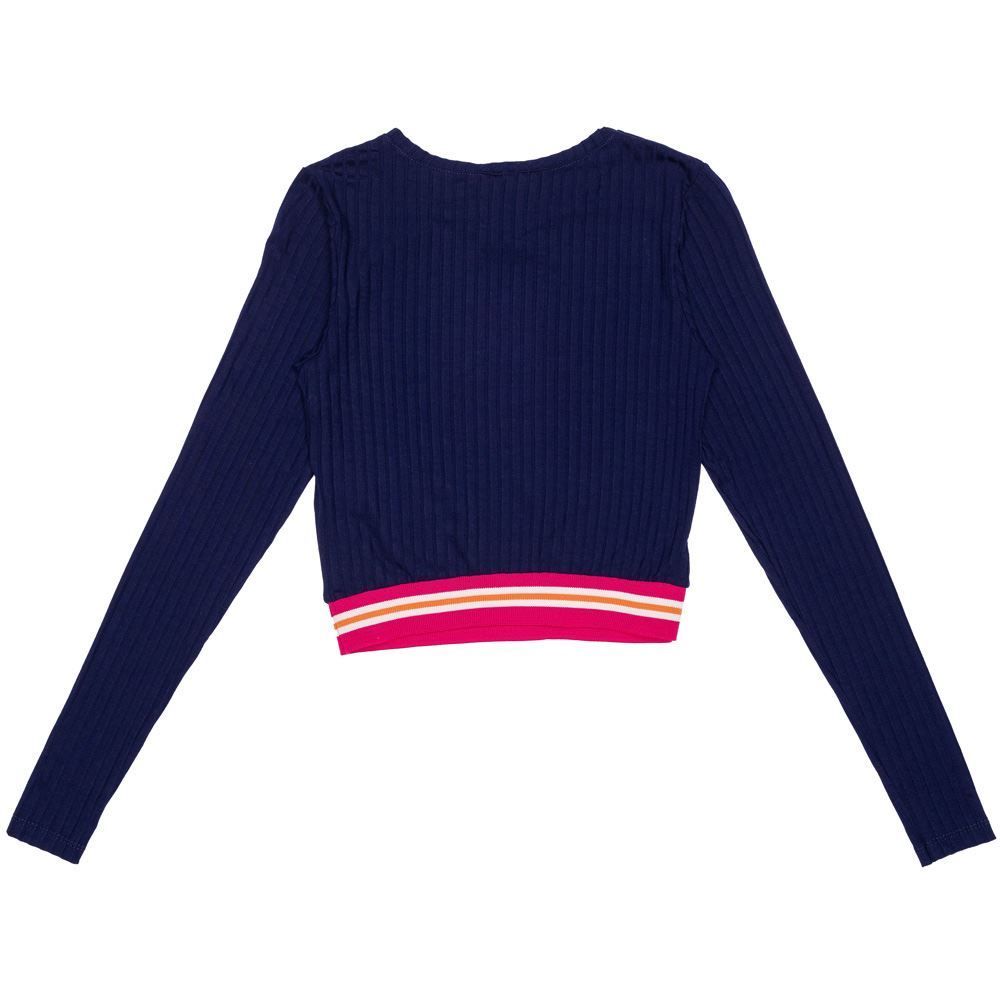 Blusa 12 a 16 anos Malha Canelada Simplify Lunender