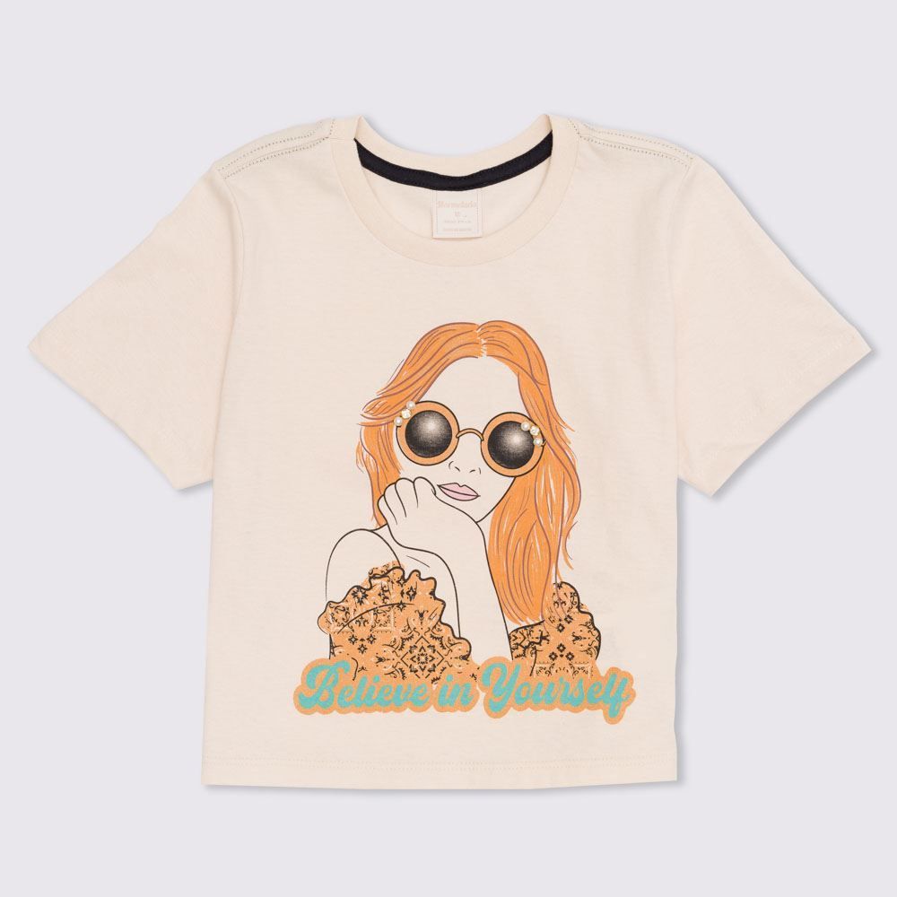 Blusa 12 a 16 anos Silk Pérolas Marmelada