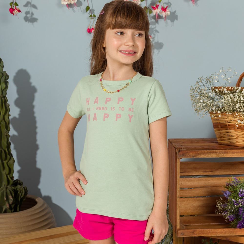 Blusa 4 a 10 anos Cotton Happy Marmelada