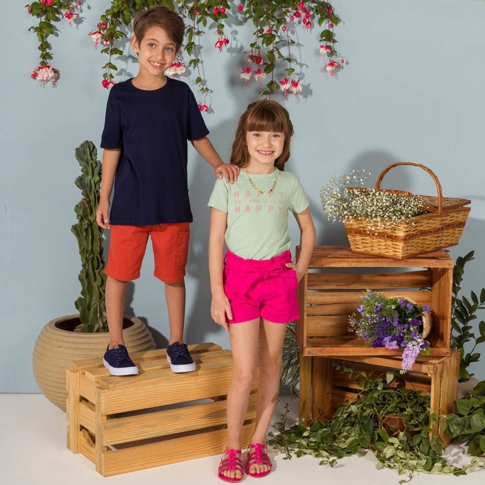 Blusa 4 a 10 anos Cotton Happy Marmelada