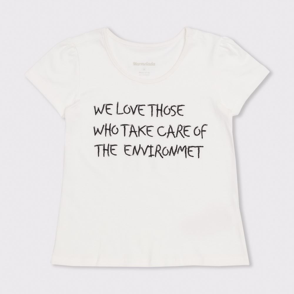 Blusa 4 a 10 anos M/Malha + Bordado Marmelada