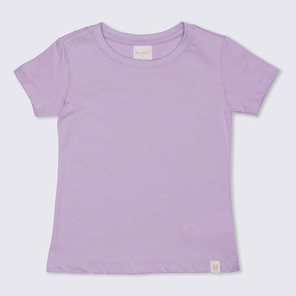 Blusa 4 a 10 anos M/Malha Básica e Lisa Marmelada