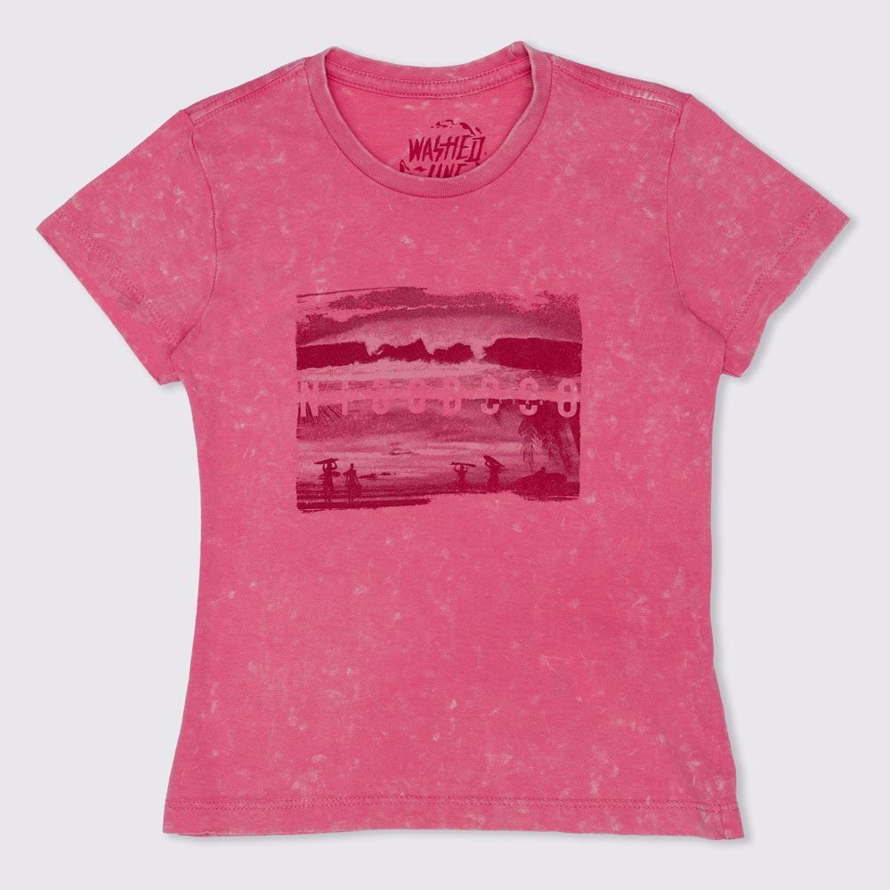 Blusa 4 a 10 anos M/Malha Lavada Nicoboco