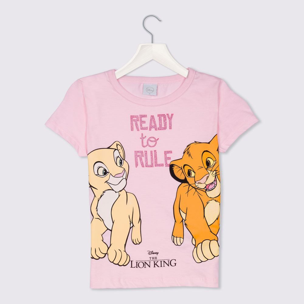 Blusa 4 a 10 anos M/Malha Simba Ready To Rule Disney