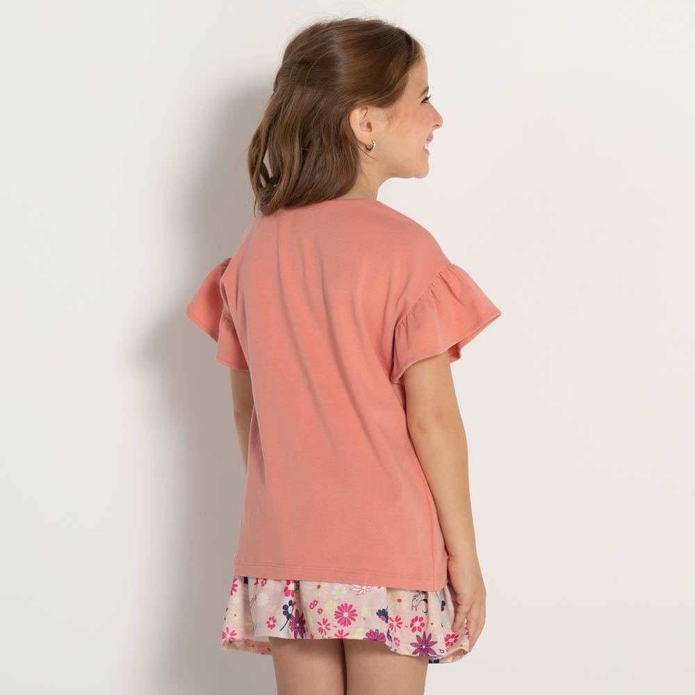 Blusa 4 a 10 anos Silk Cute Marmelada