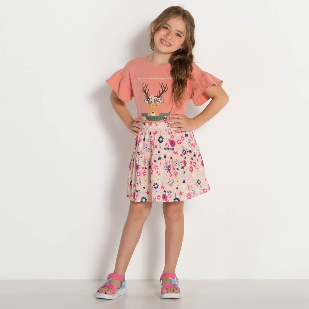 Blusa 4 a 10 anos Silk Cute Marmelada