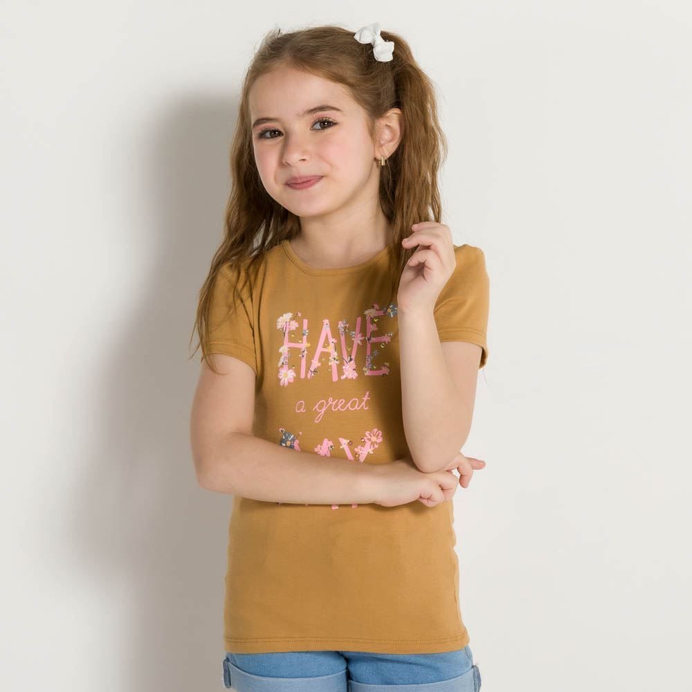 Blusa 4 a 10 anos Silk Termocolante Marmelada