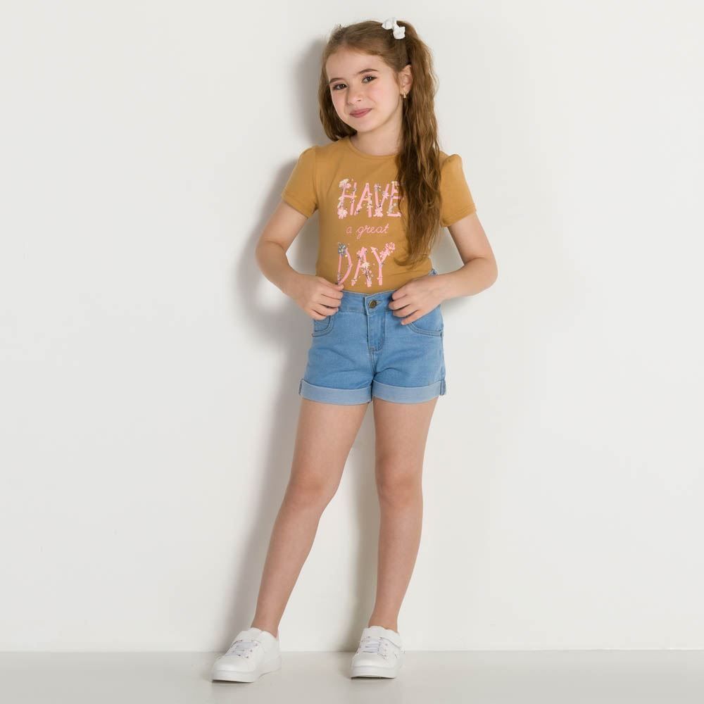 Blusa 4 a 10 anos Silk Termocolante Marmelada