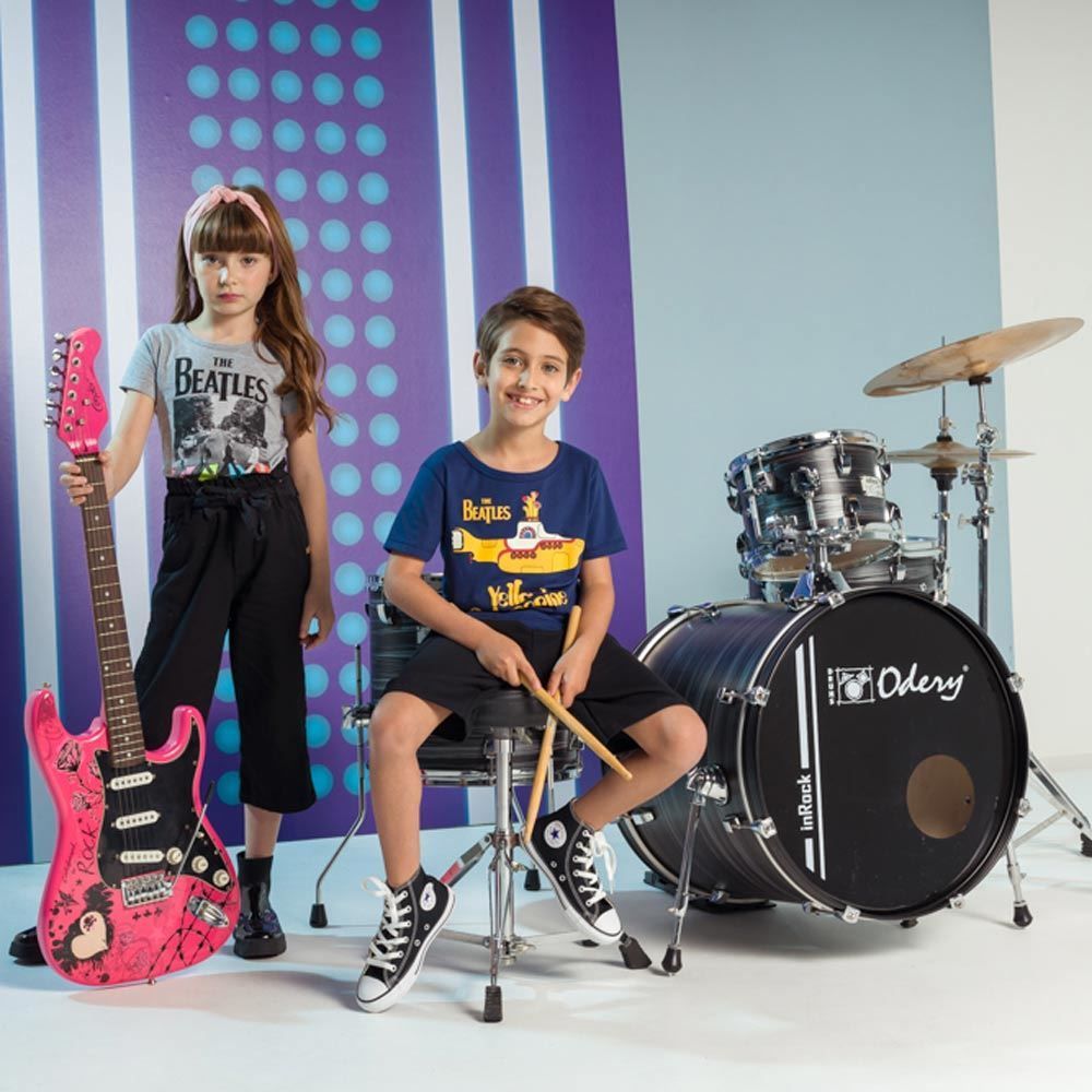 Blusa 4 a 10 anos The Beatles Colors Bandup