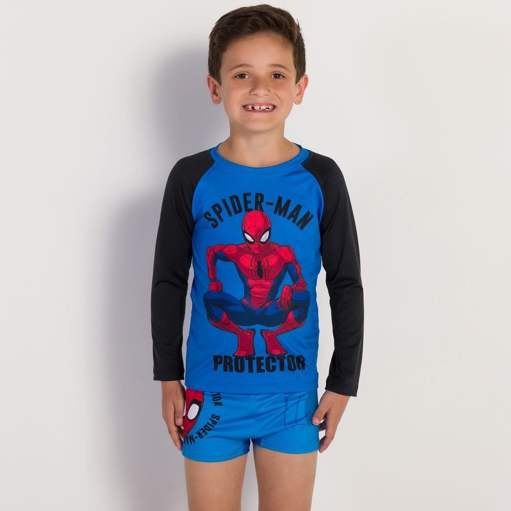 Blusa 4 a 10 anos Uv Spider Man Marvel