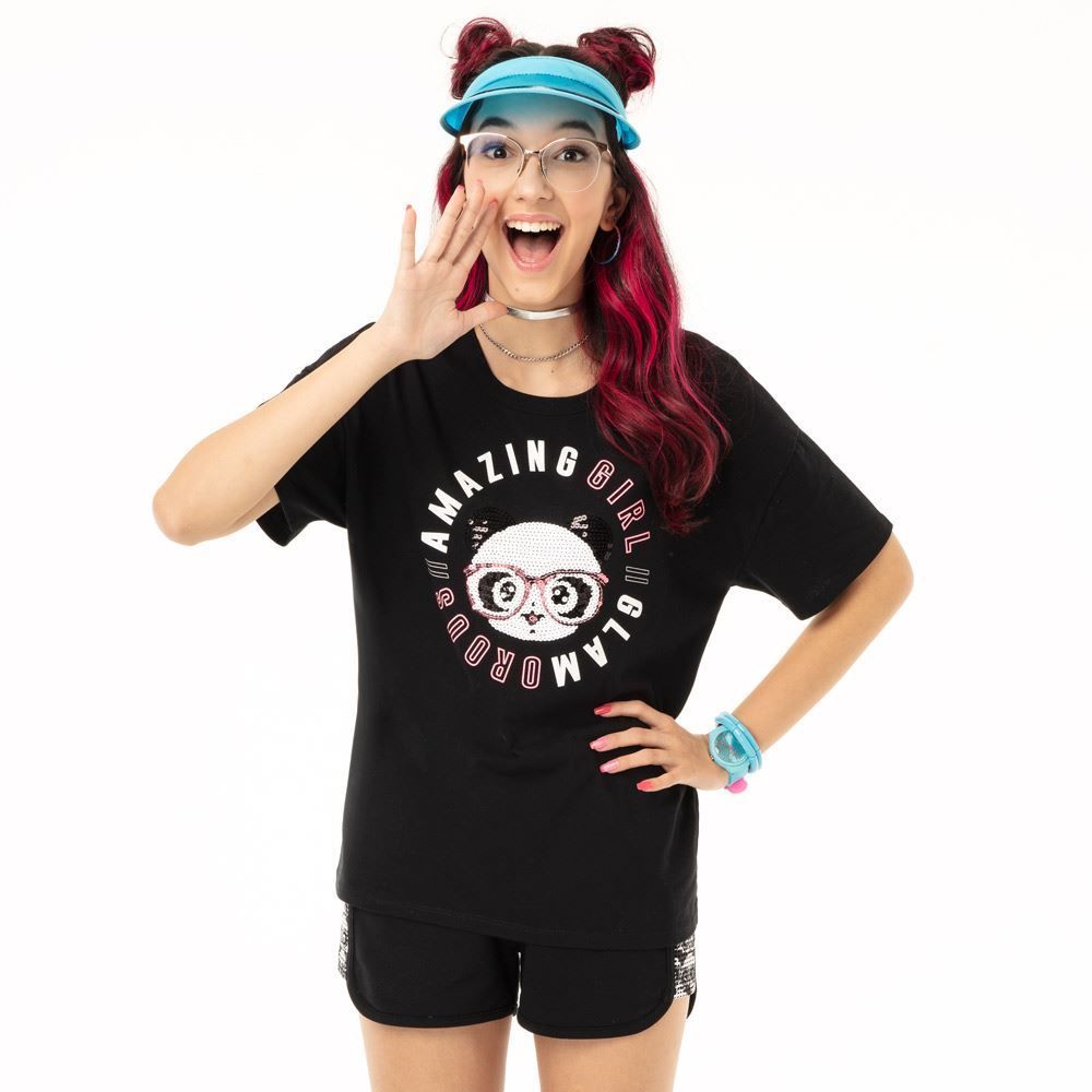 Blusa 8 a 16 anos Luluca Bordado Lantejoulas Brandili