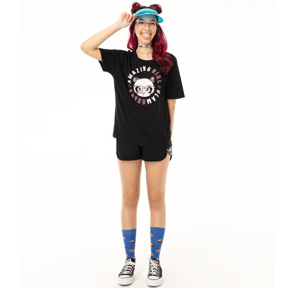 Blusa 8 a 16 anos Luluca Bordado Lantejoulas Brandili