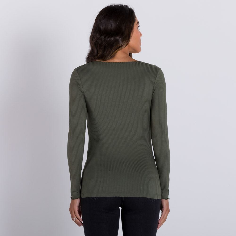 Blusa Canelada em Viscose Patrícia Foster