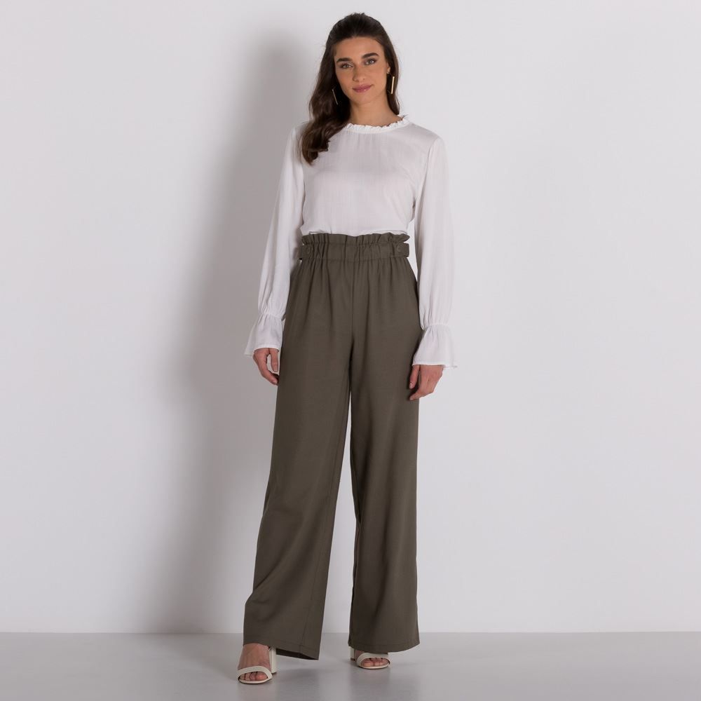 Blusa com Amarração e Lastex Patricia Foster