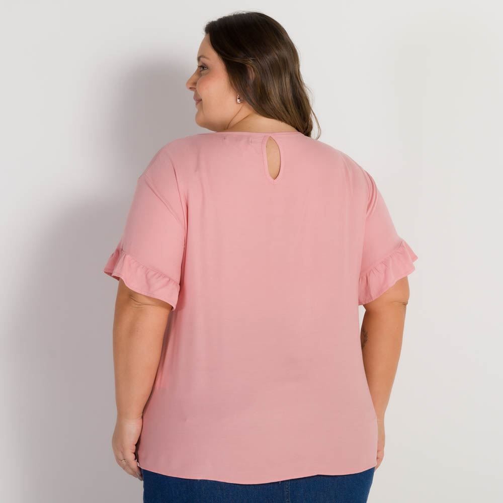 Blusa Com Babado Na Manga Patrícia Foster Mais