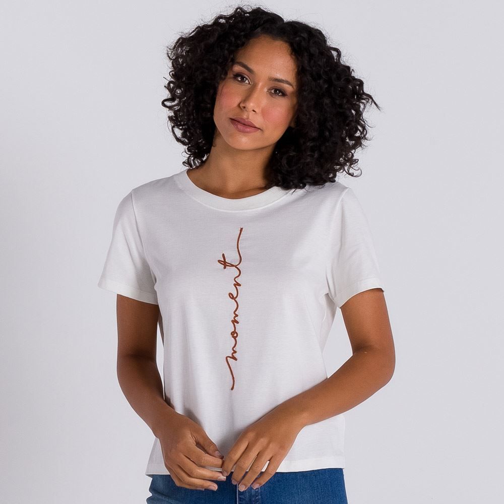 Blusa com Bordado Corda Patrícia Foster