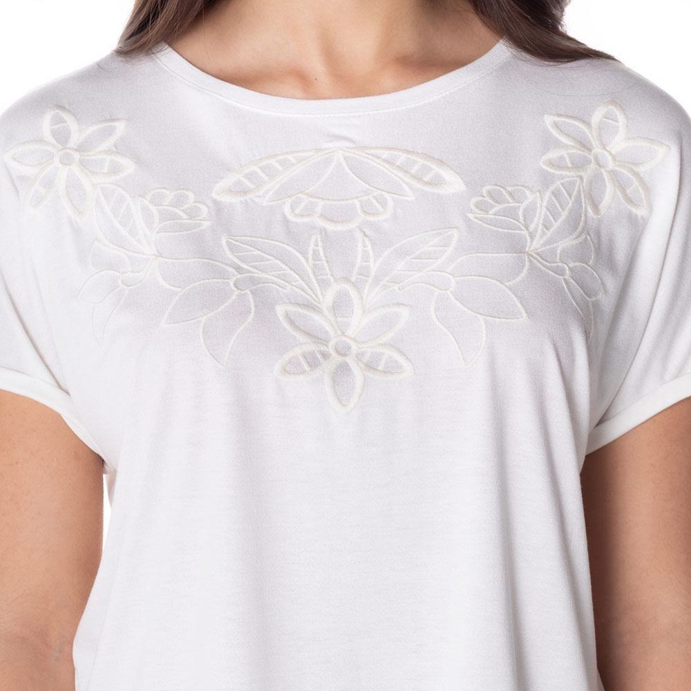 Blusa com Detalhe Bordado Patrícia Foster