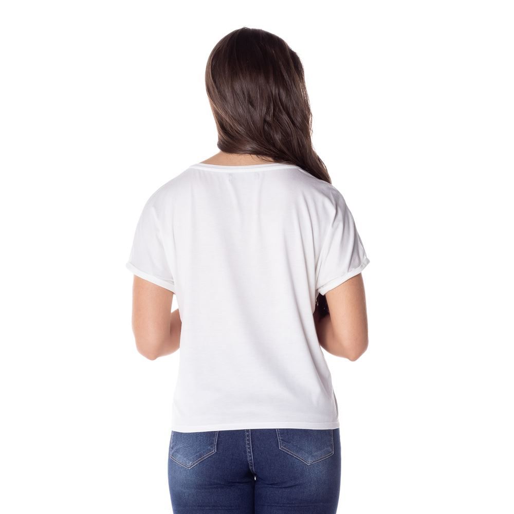 Blusa com Detalhe Bordado Patrícia Foster