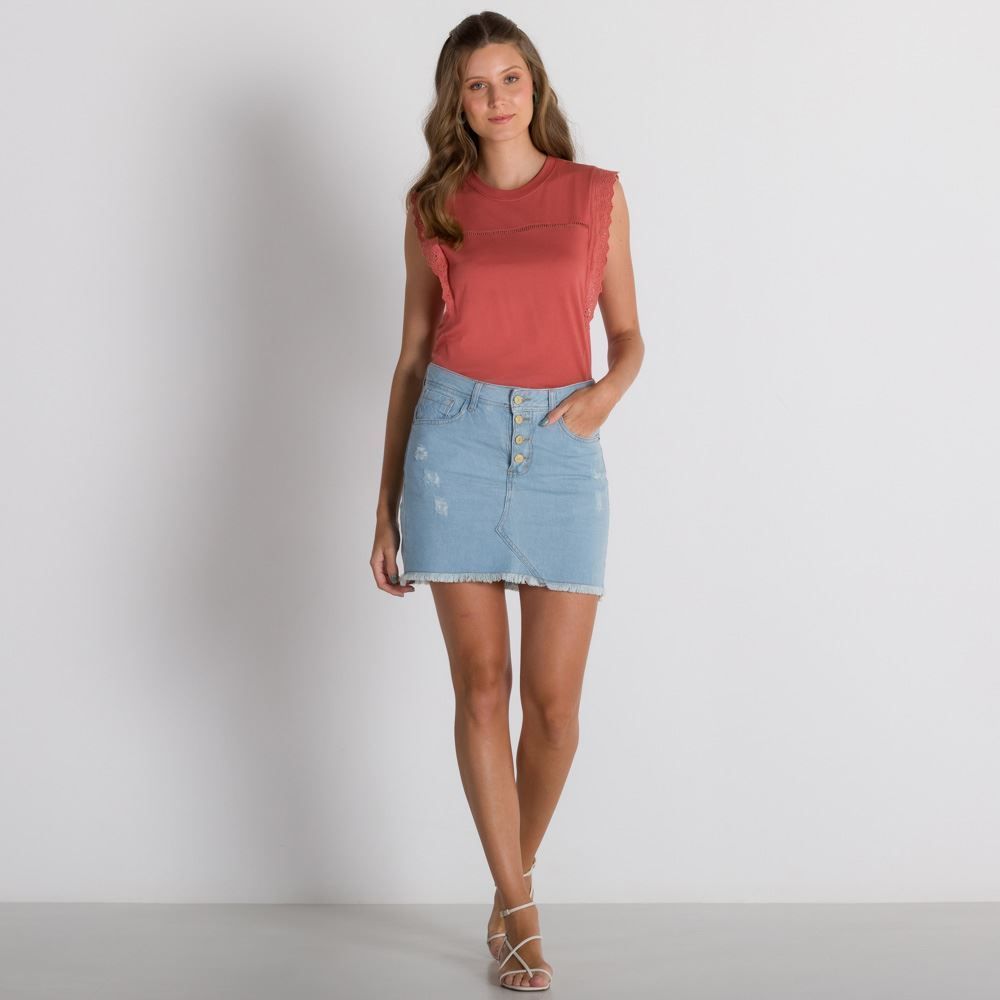 Blusa com Manga Laise Patrícia Foster