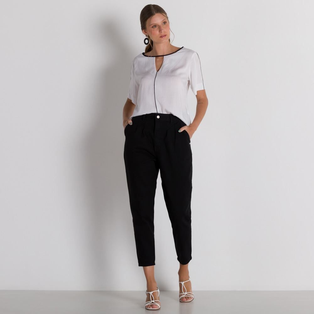Blusa com Viés Contrastante Patricia Foster