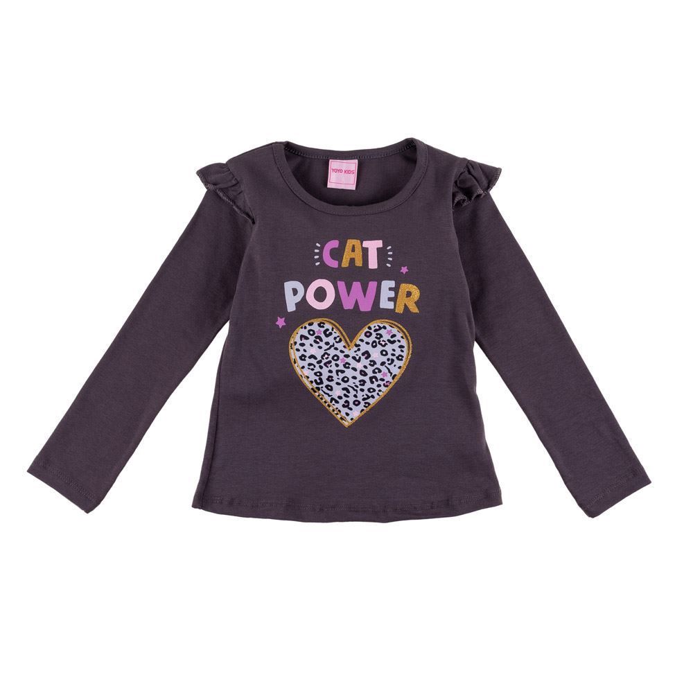 Blusa de 1 a 3 anos Cat Power Yoyo kids