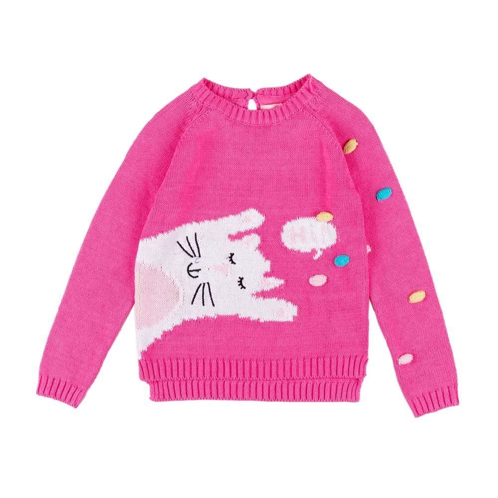 Blusa de 1 a 3 Anos Tricot com Bordado Yoyo Kids