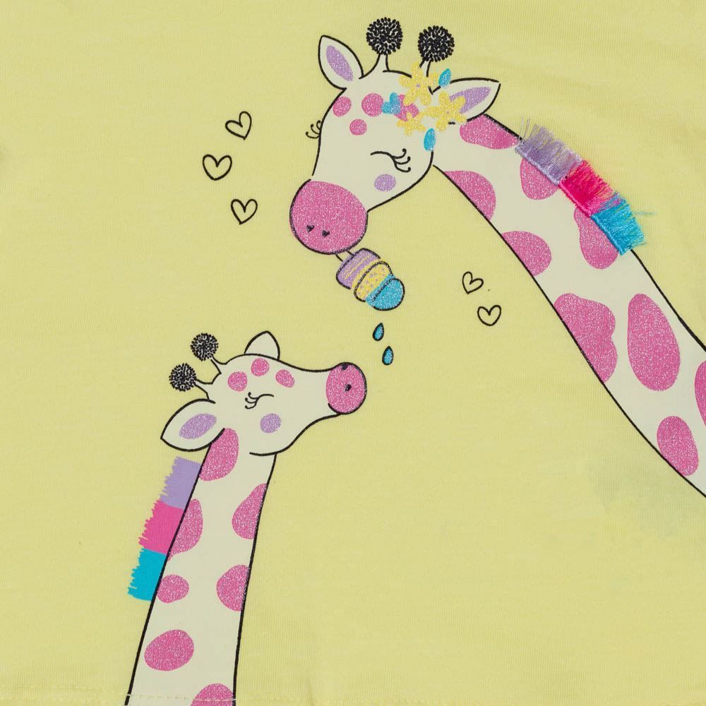 Blusa de Bebê Girafa Glitter Yoyo Baby