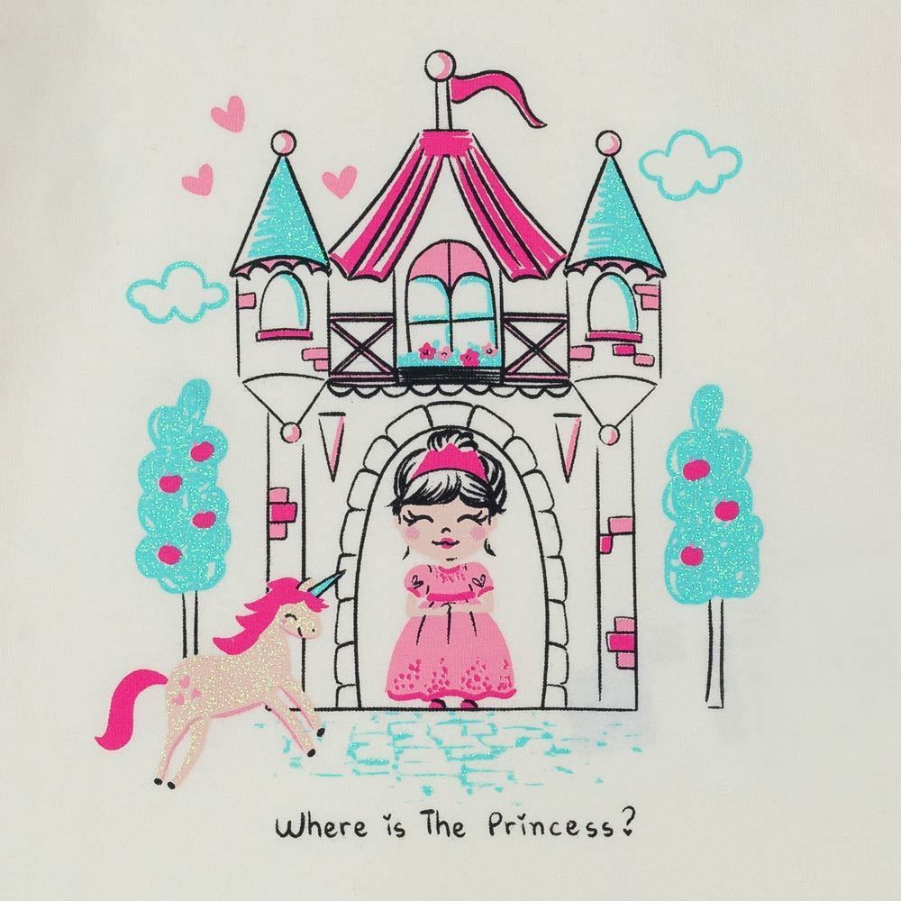 Blusa de Bebê Malha Cotton Castelos Yoyo Baby