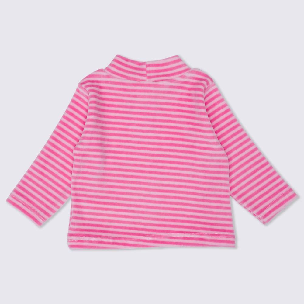Blusa de Bebê Menina Plush Listrado Yoyo Baby