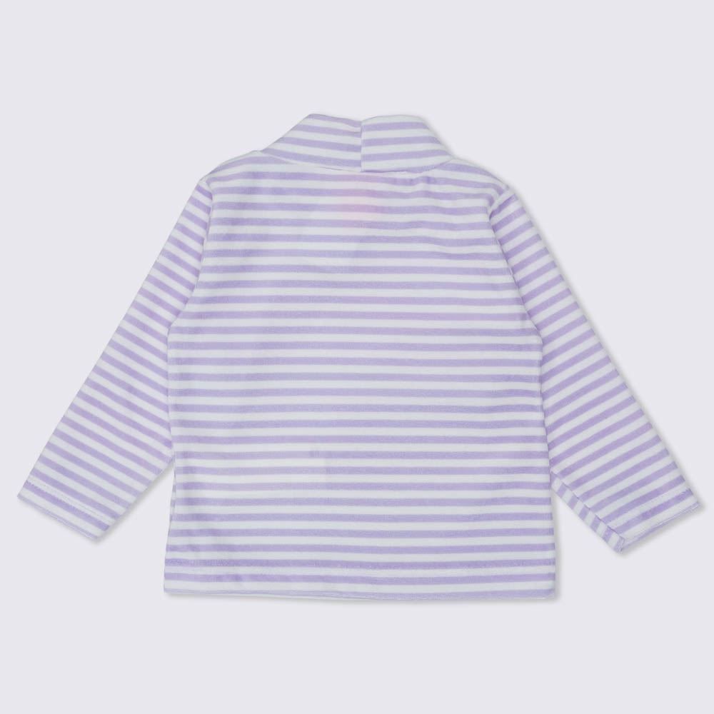 Blusa de Bebê Menina Plush Listrado Yoyo Baby