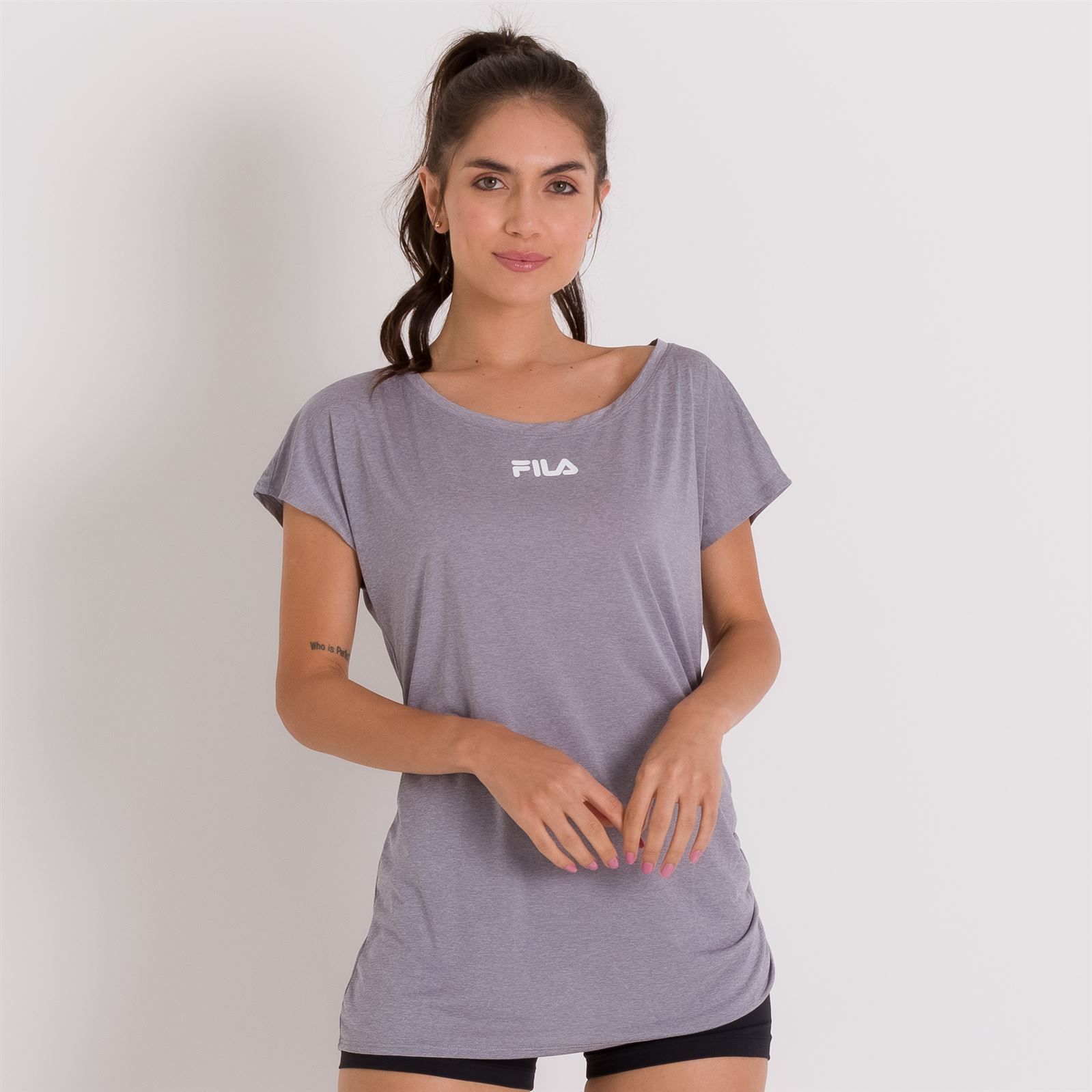 Blusa Drapped Amplo Fila