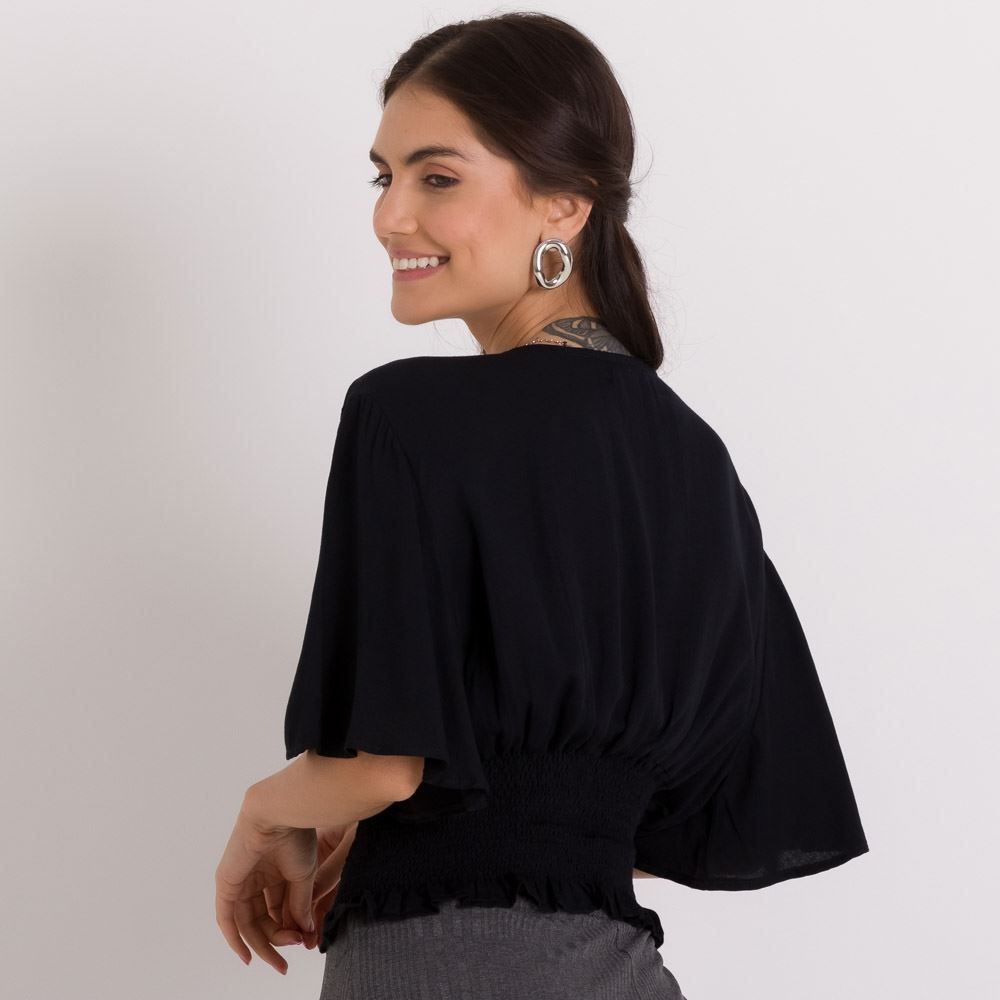 Blusa Feminina com Decote em V Boby Blues